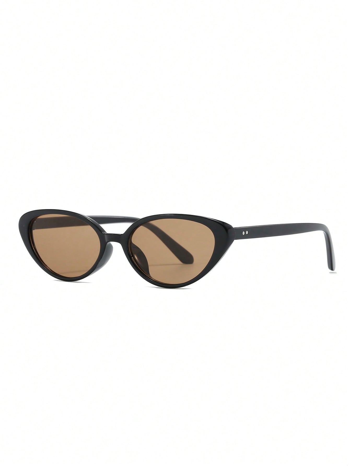 SHEIN BRĄZOWE OKULARY PRZECIWSŁONECZNE S07