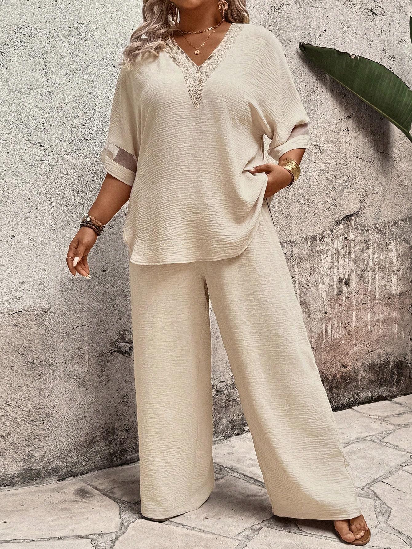 SHEIN BEŻOWE SPODNIE CASUAL S06__48