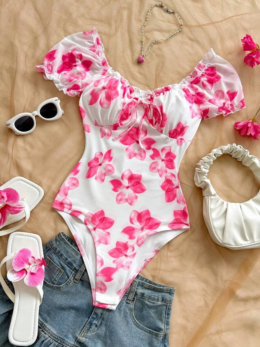 SHEIN BODY Z KRÓTKIM RĘKAWEM S06__XL