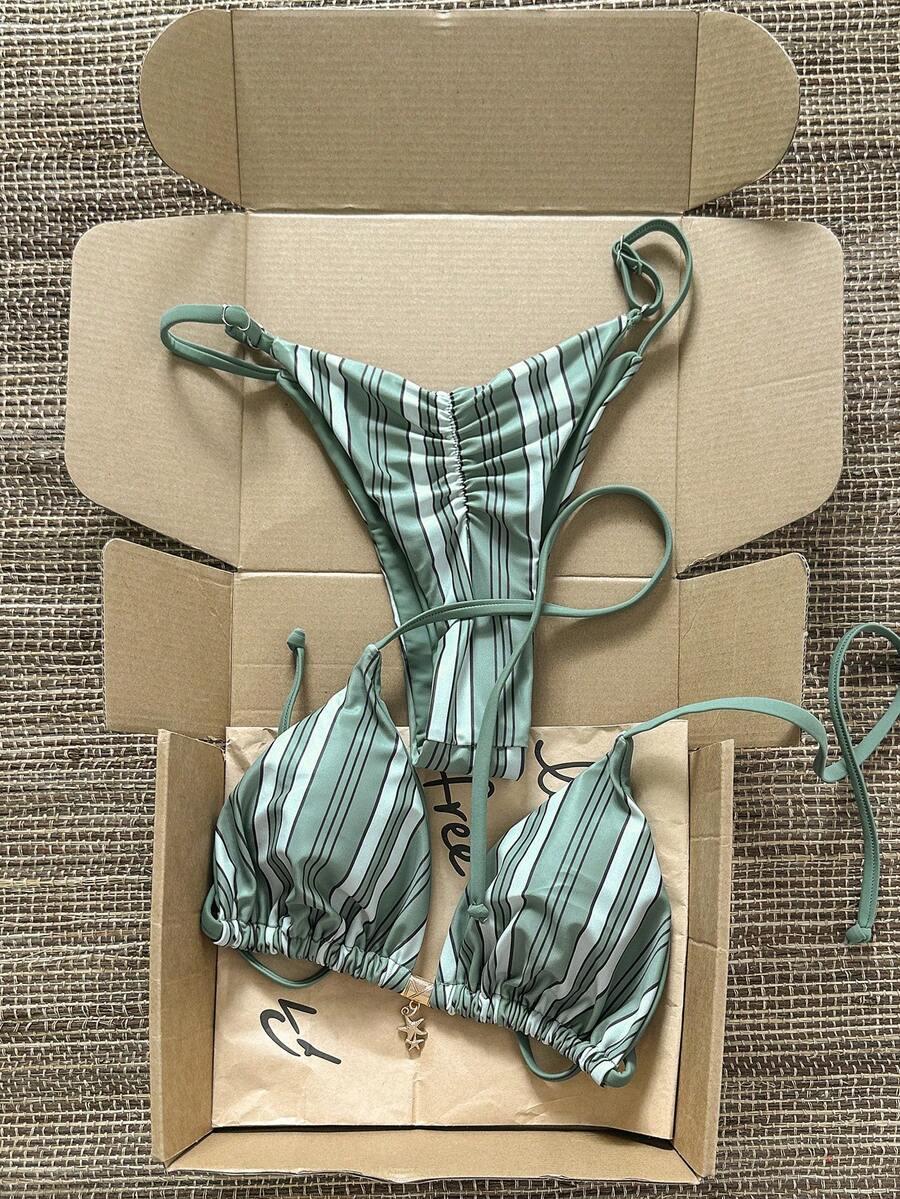 SHEIN DWUCZĘŚCIOWY STRÓJ KĄPIELOWY S09__M