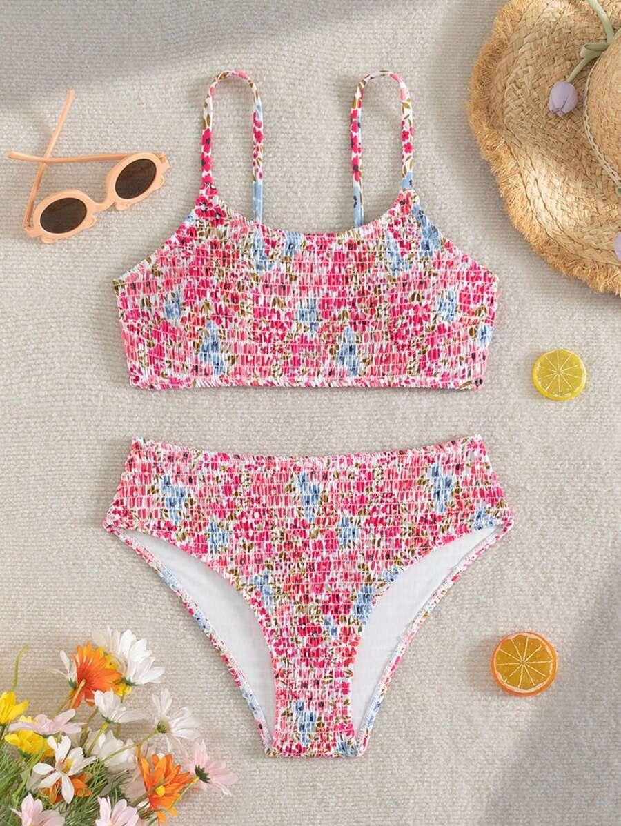 SHEIN DWUCZĘŚCIOWY STRÓJ KĄPIELOWY S09__134-140