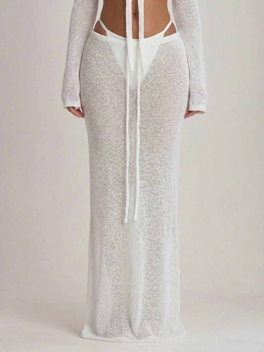 MUSERA BIAŁA MAXI SPÓDNICA S06__M
