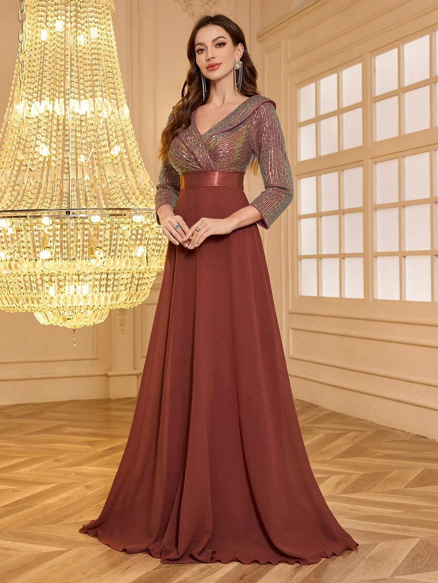 SHEIN MAXI SUKIENKA ZDOBIENIE S06__M