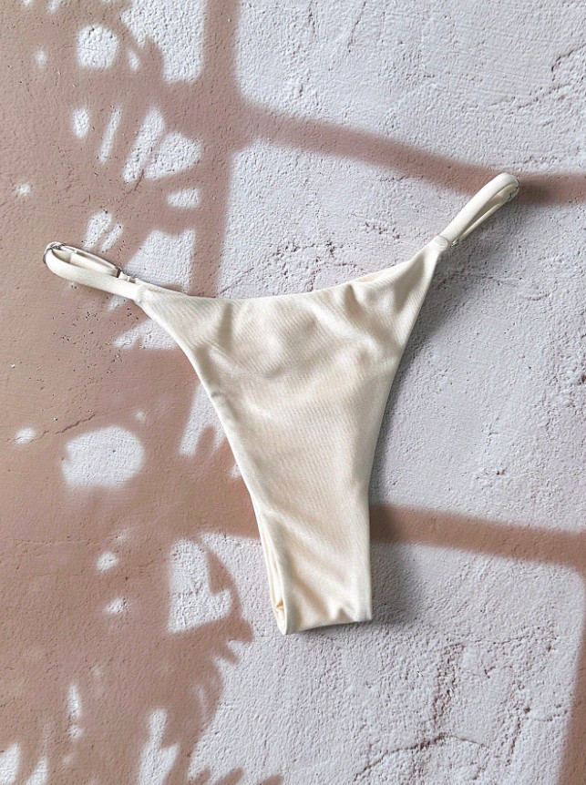SHEIN KREMOWY DÓŁ OD BIKINI S09__M