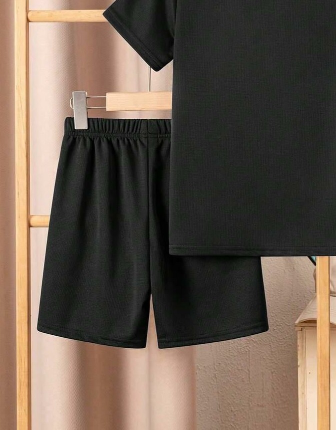 SHEIN CZARNE KRÓTKIE SPODENKI S06__146-152