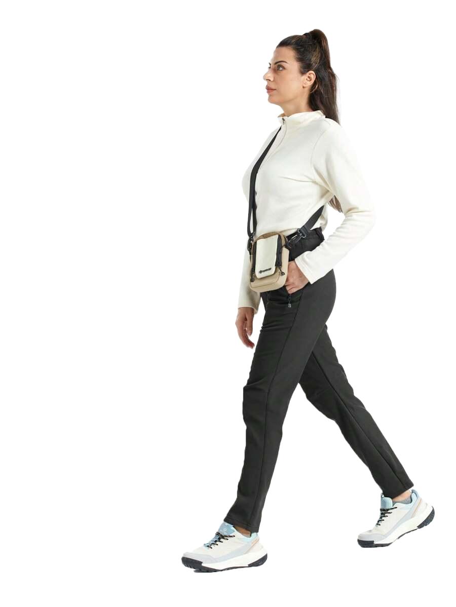 SHEIN CZARNE OCIEPLANE SPODNIE S06__L