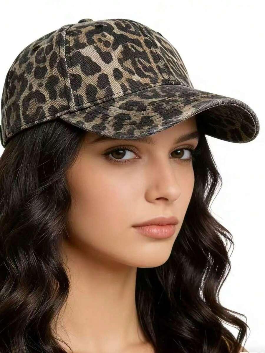 SHEIN CZAPKA Z DASZKIEM ANIMAL PRINT S07__OS