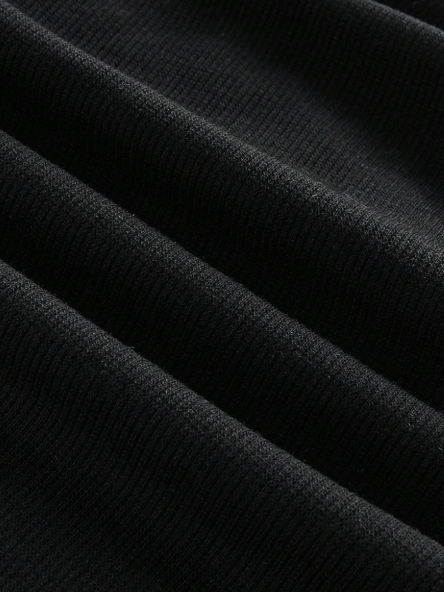 SHEIN CZARNA BLUZKA MARSZCZENIE S06__L