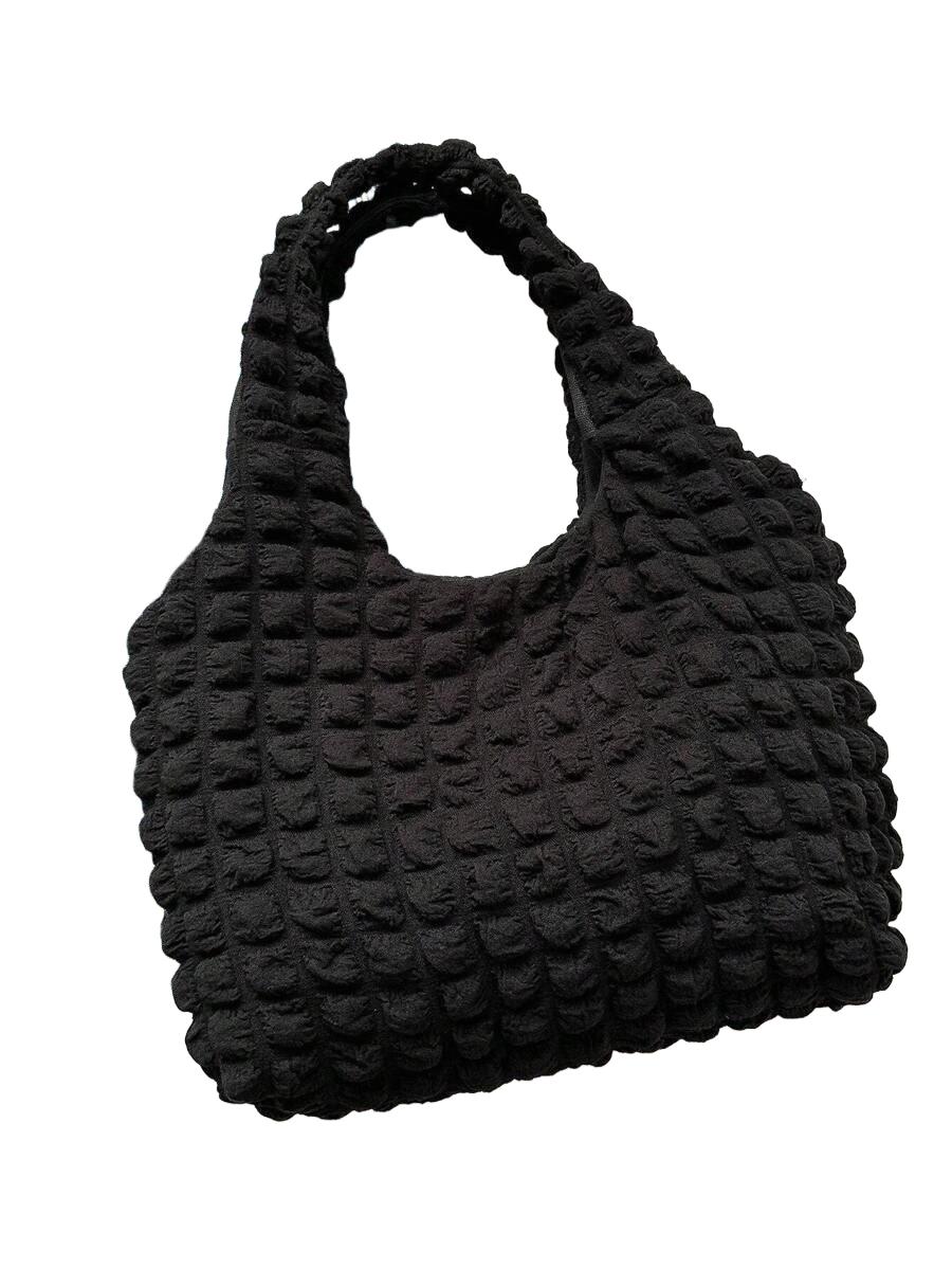 SHEIN CZARNA TOREBKA NA RAMIĘ S07__36X10,5X27,5CM