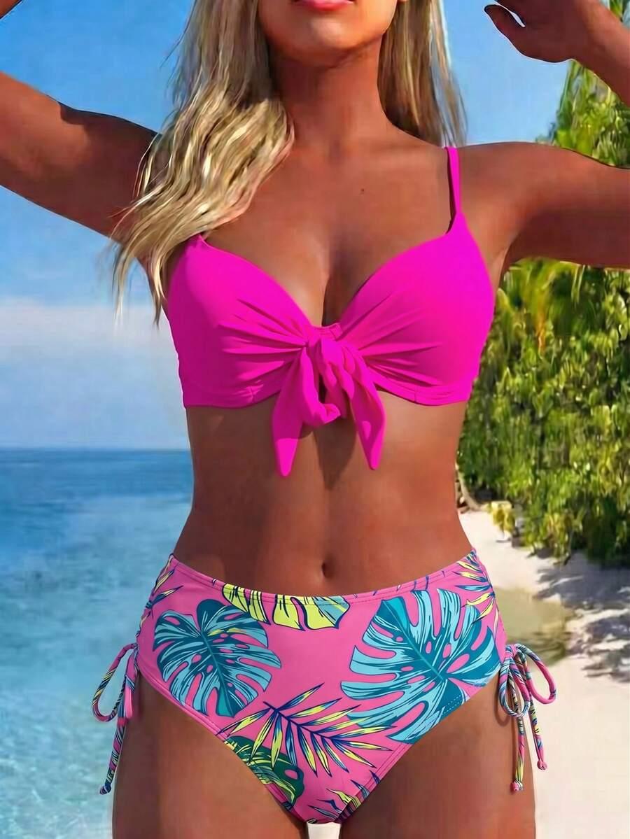 SHEIN STRÓJ KĄPIELOWY DWUCZĘŚCIOWY S09__XL