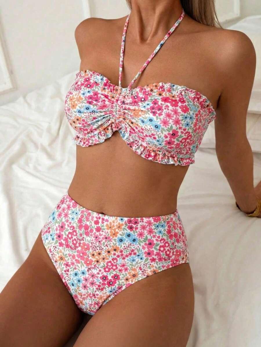 SHEIN DWUCZĘŚCIOWY STRÓJ KĄPIELOWY S09__M