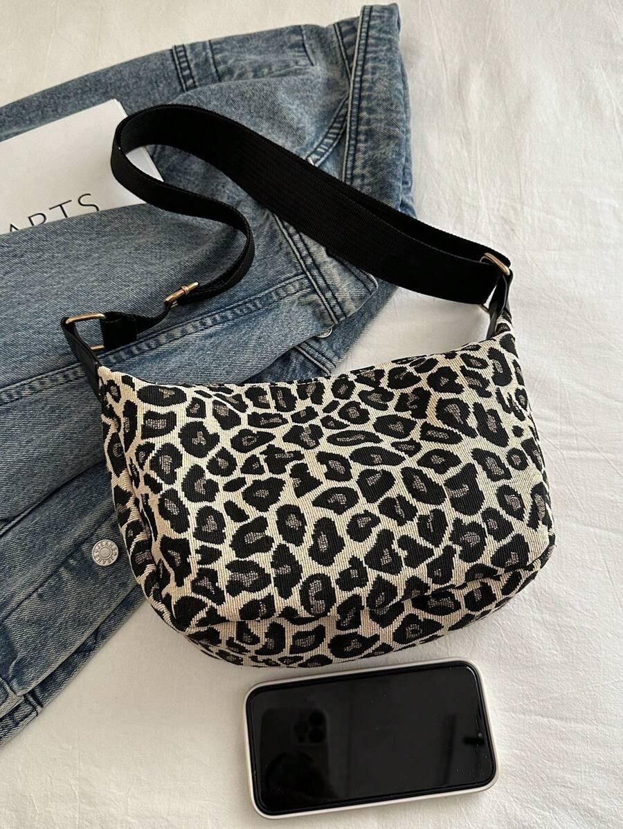SHEIN TORBA NA RAMIE ANIMAL PRINT S07__9X19X27CM