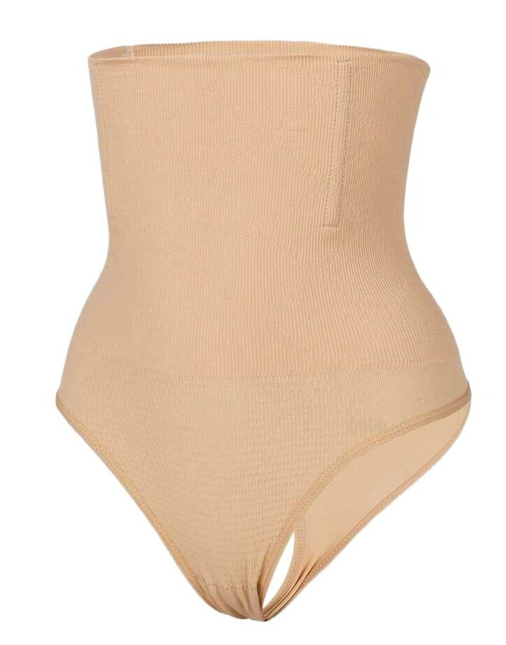 SHEIN BEŻOWE MAJTKI WYSZCZUPLAJĄCE S09__S