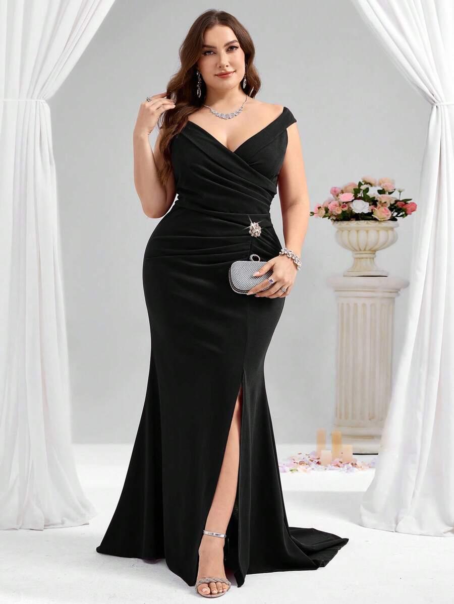 COUTIVA CZARNA MAXI SUKIENKA S06__46