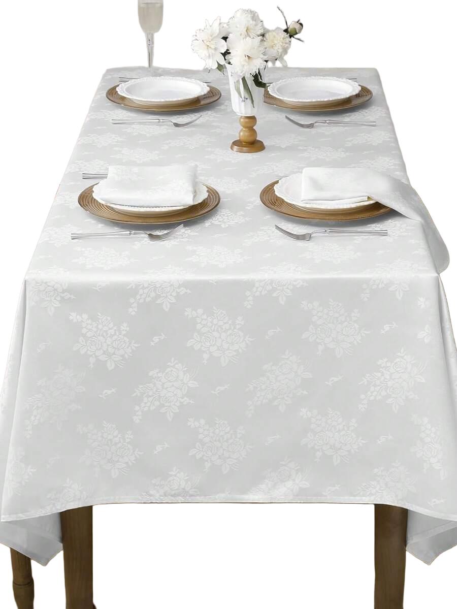 SHEIN BIAŁY OBRUS NA STÓŁ S07__100X140CM