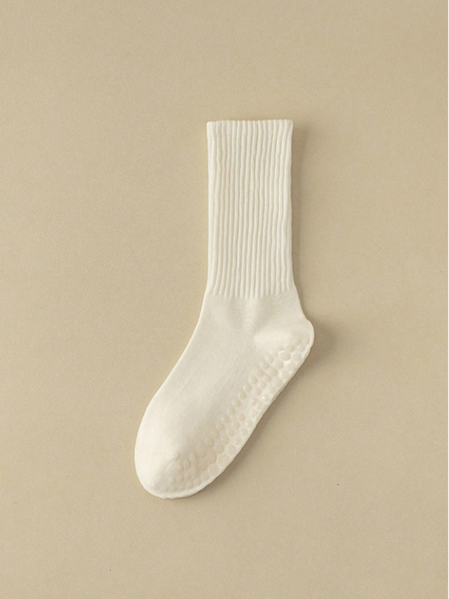 SHEIN KREMOWE SKARPETKI ANTYPOŚLIZGOWE S07__OS