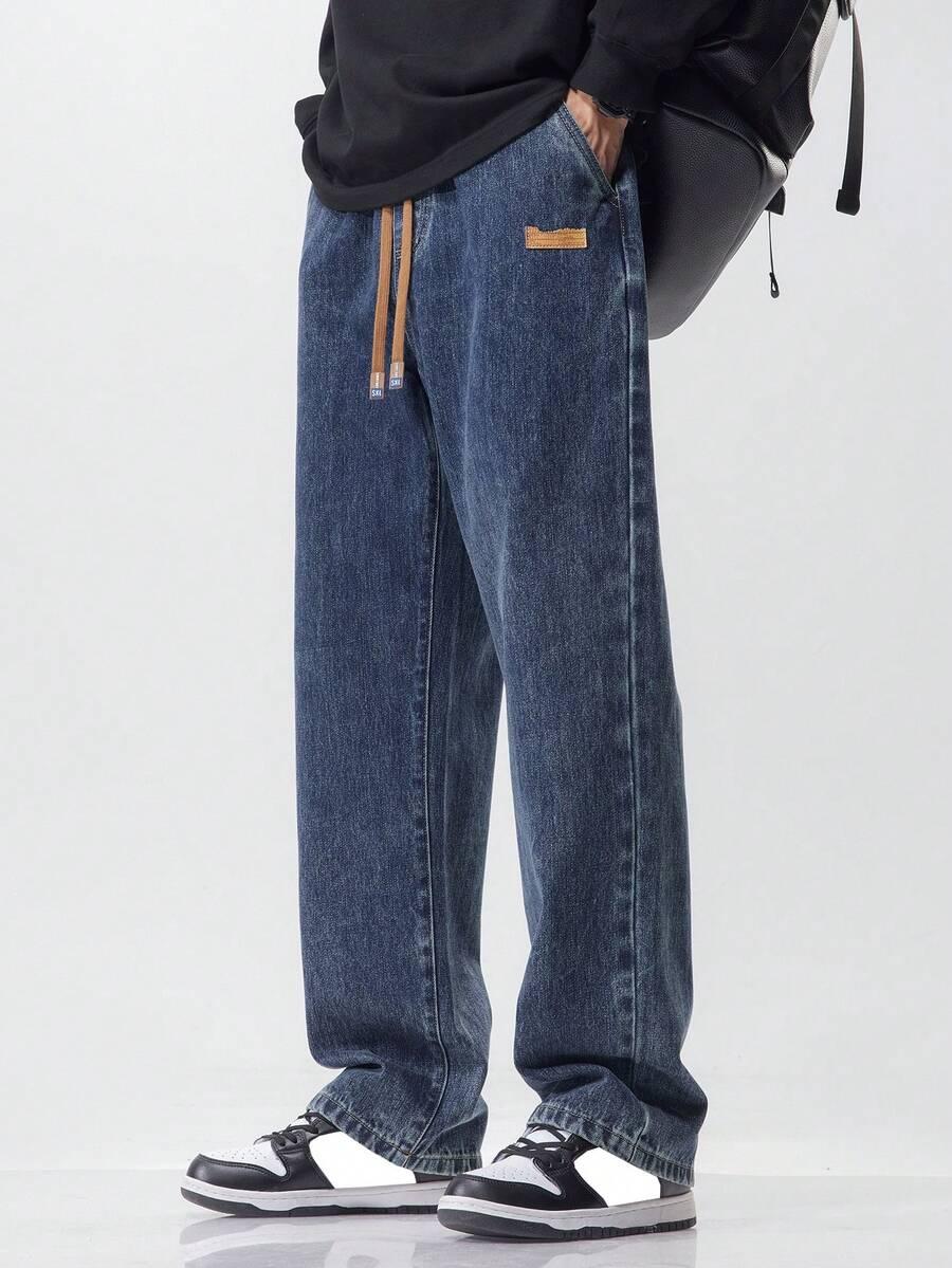 SHEIN GRANATOWE SPODNIE JEANS S06__3XL