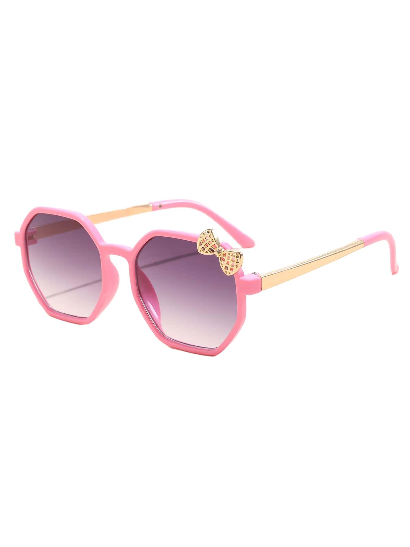SHEIN RÓŻOWE OKULARY PRZECIWSŁONECZNE S07