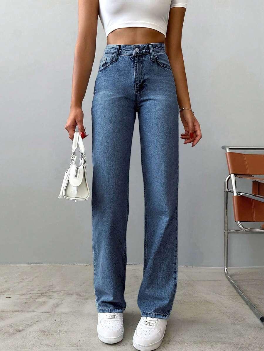 SHEIN NIEBIESKIE SPODNIE JEANS S06__M