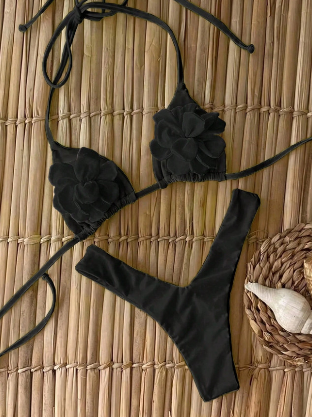 SHEIN DWUCZĘŚCIOWY STRÓJ KĄPIELOWY S09__XS