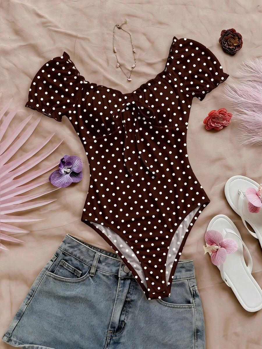 SOLEIA BRĄZOWE BODY GROSZKI S06__M