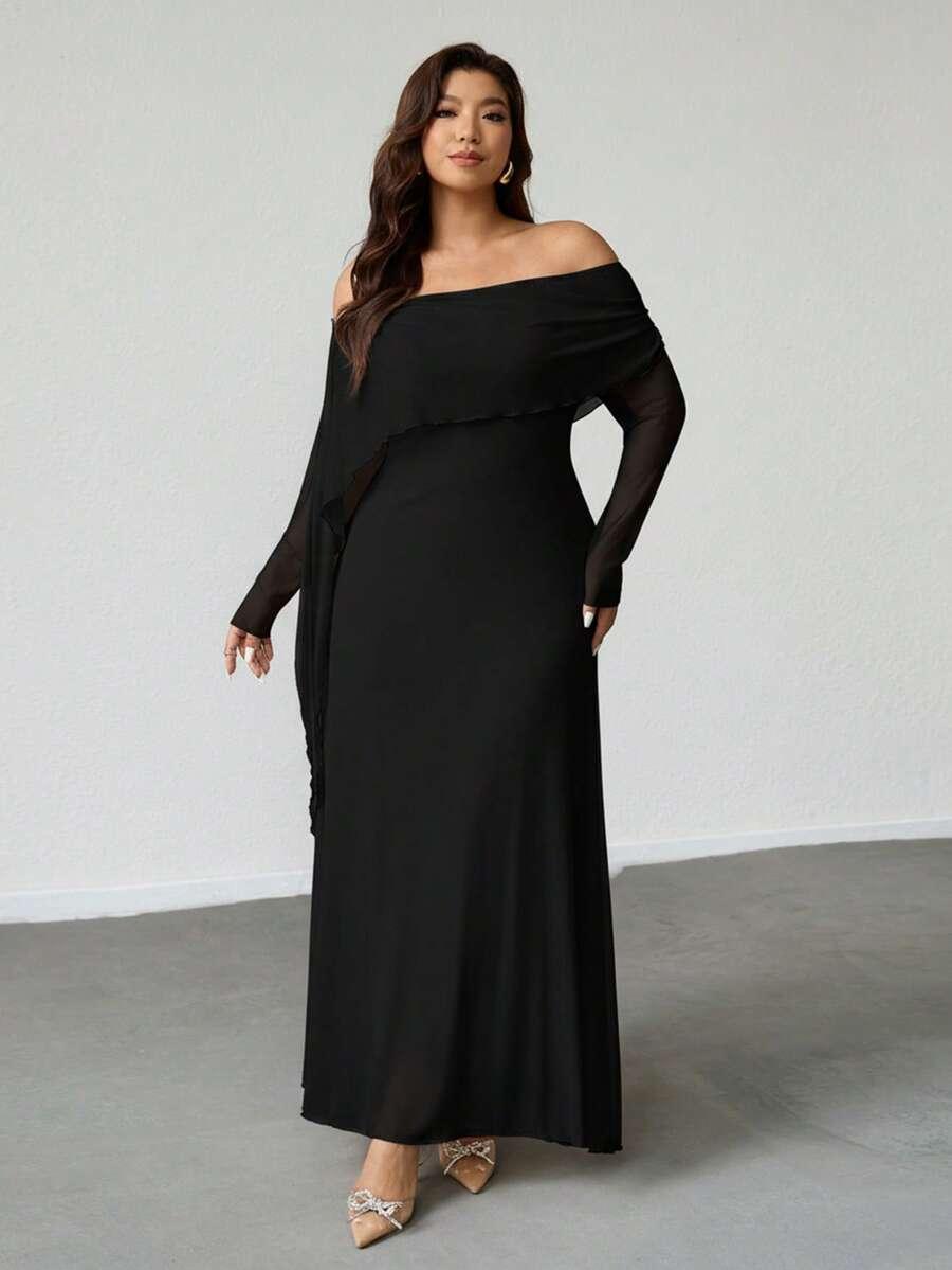 FIRERIE CZARNA MAXI SUKIENKA S06__XXL