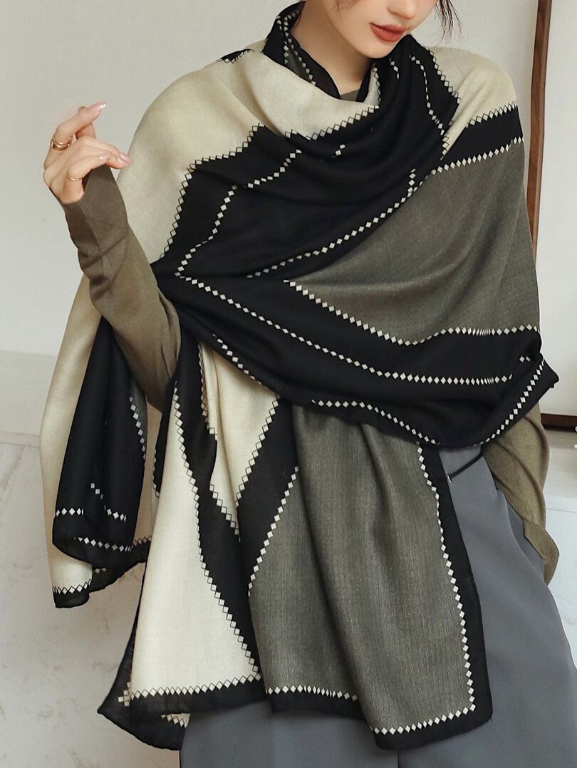 SHEIN SZALIK CHUSTA WZÓR S07__180X70