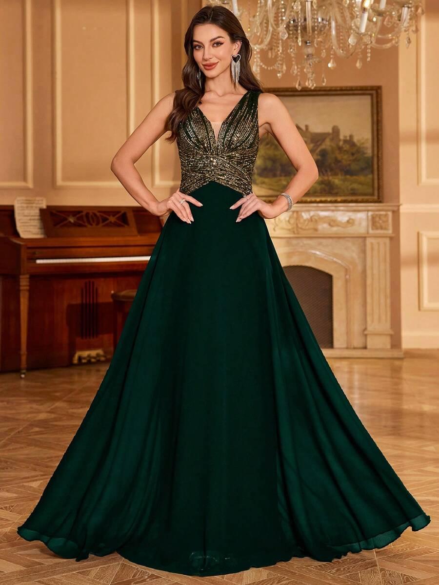 UNITHORSE ZIELONA MAXI SUKIENKA S06__L