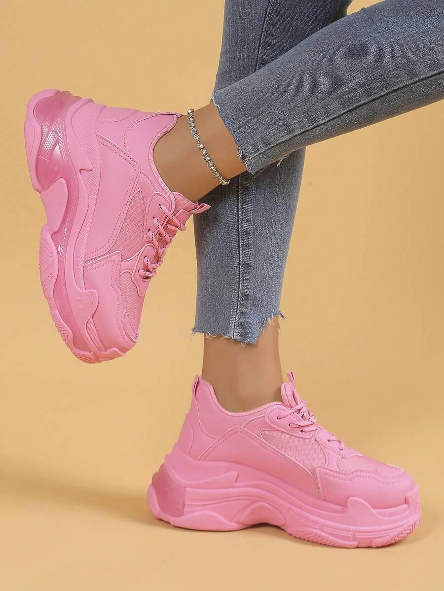 SHEIN RÓŻOWE BUTY SPORTOWE S06__39