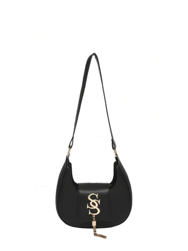 SHEIN CZARNA TOREBKA IMITACJA SKÓRY 19X5X17