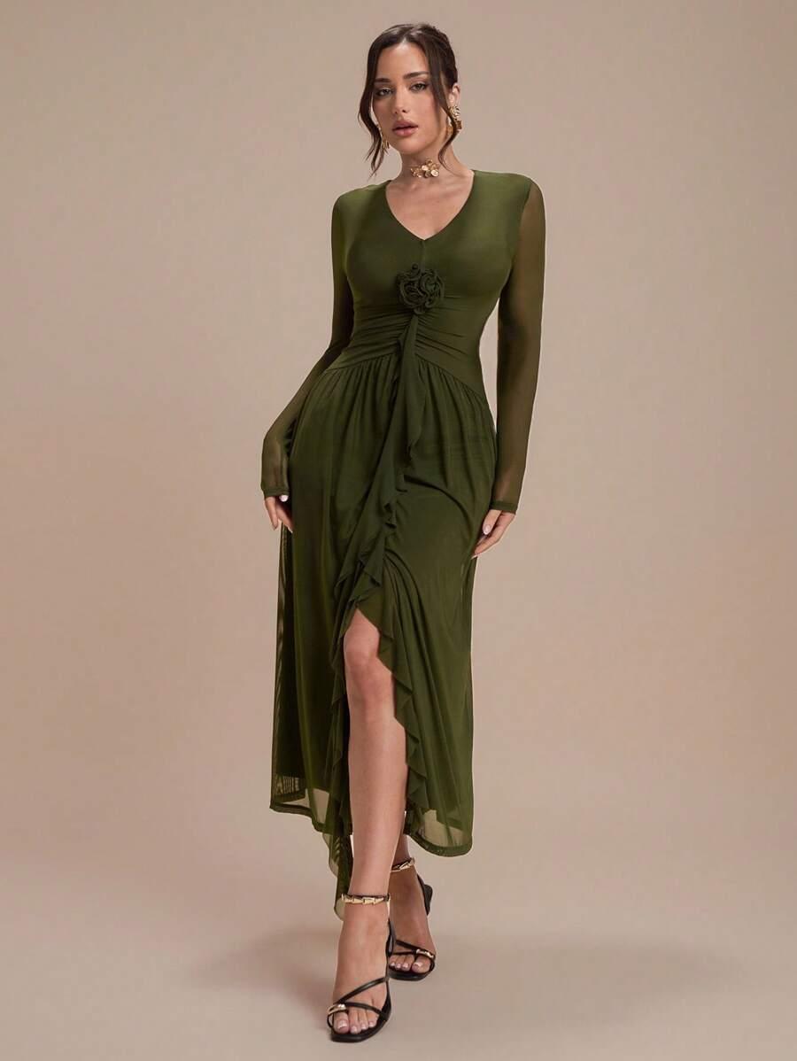 MODELYN ZIELONA MAXI SUKIENKA S06__XXL