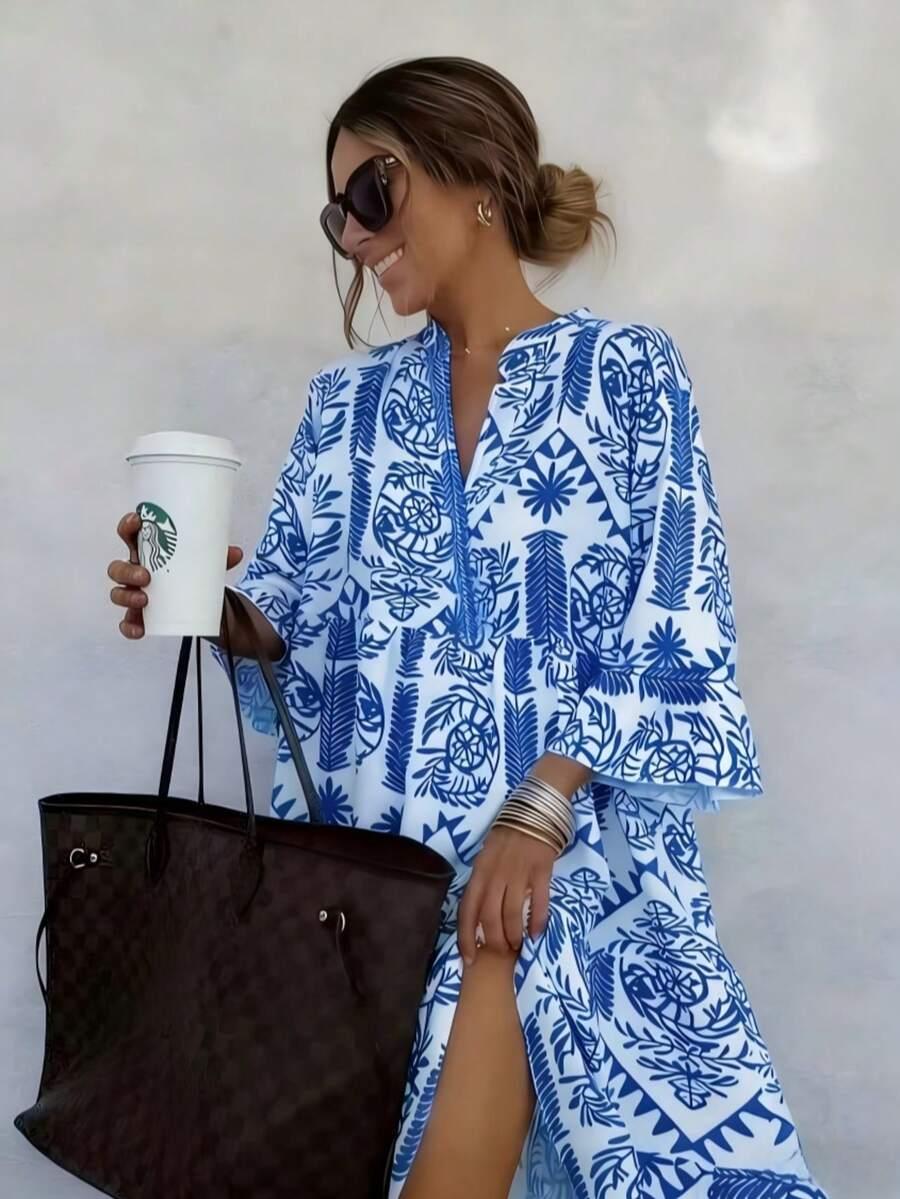 SHEIN MIDI SUKIENKA WZÓR S09__L