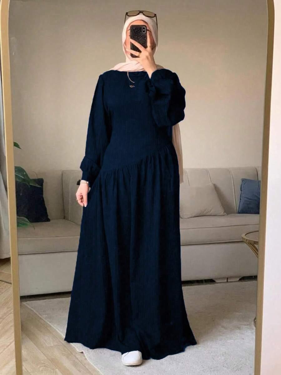 SHEIN NIEBIESKA MAXI SUKIENKA S06__XL