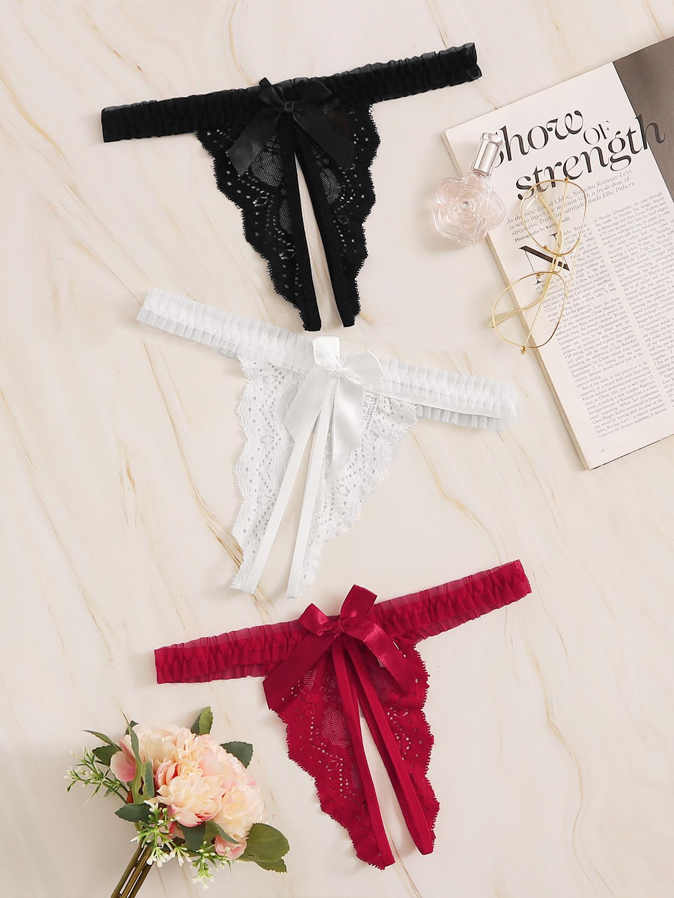 SHEIN MAJTKI STRINGI 3-PACK S06__M