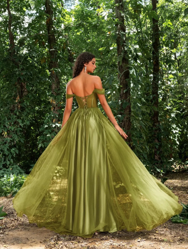 FAERIESTY ZIELONA MAXI SUKIENKA ZDOBIENIA PK01__S