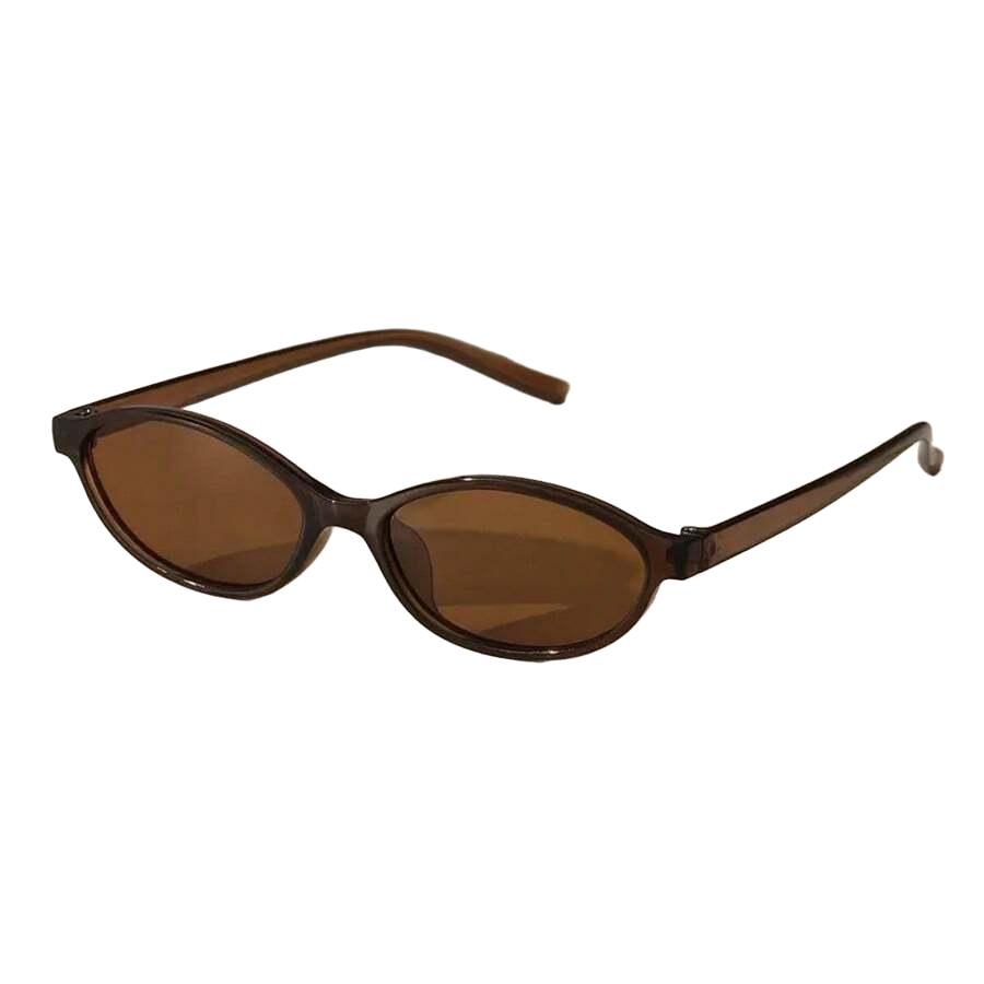 SHEIN BRĄZOWE OKULARY PRZECIWSŁONECZNE S07