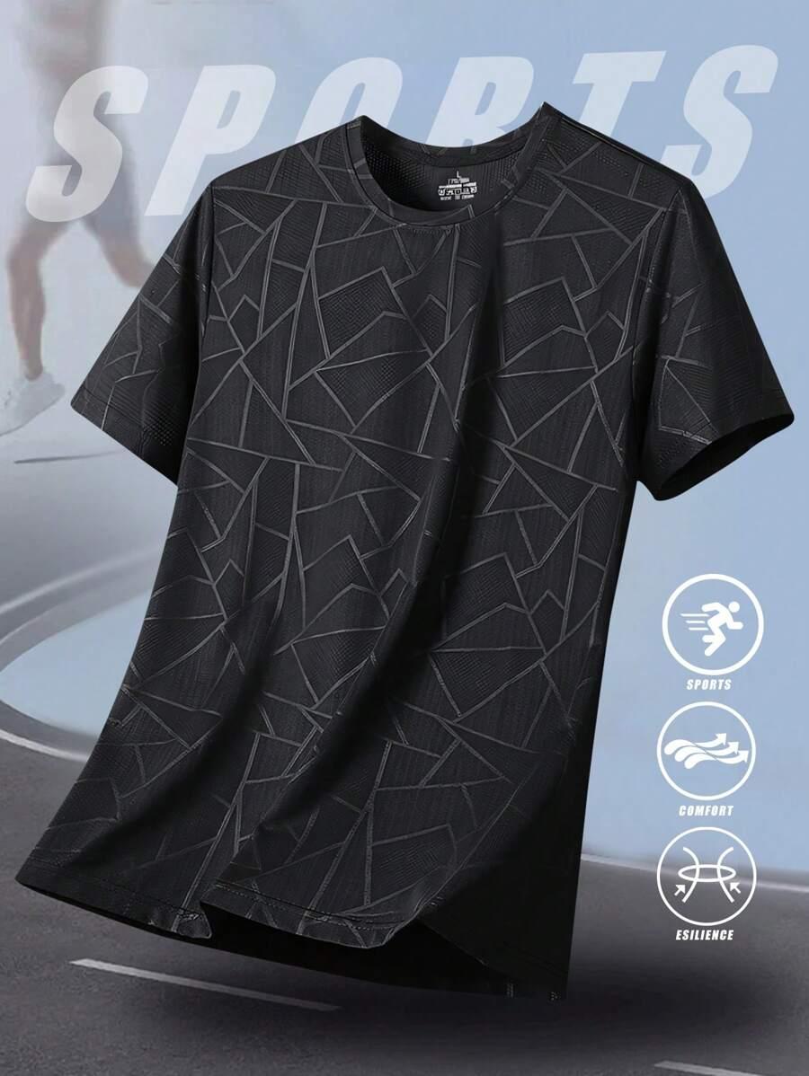 SHEIN CZARNA KOSZULKA WZÓR S06__3XL