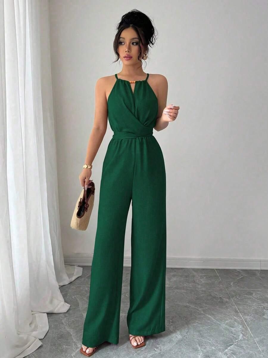 ELENZGA ZIELONY KOMBINEZON CASUAL S06__S