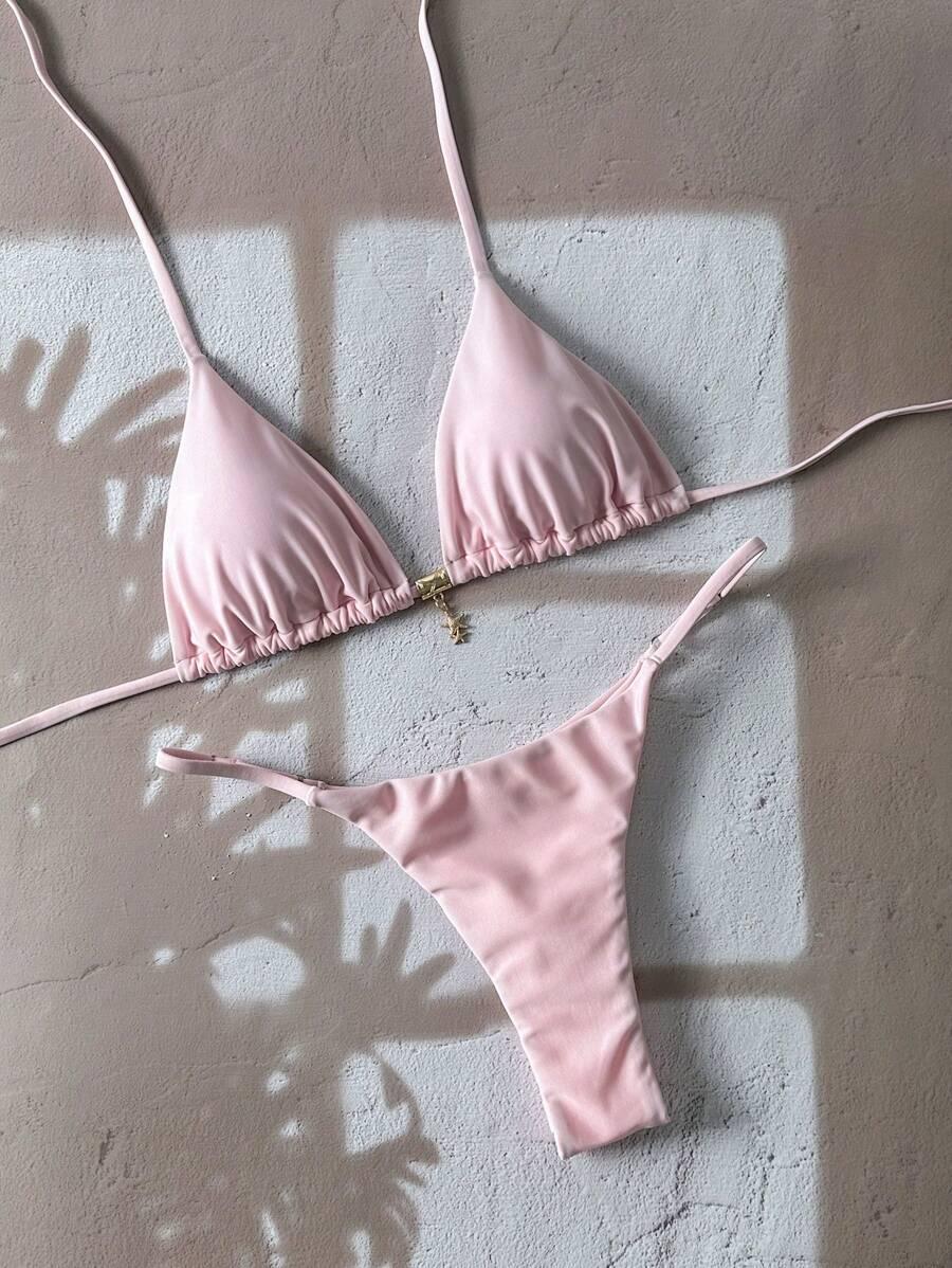 SHEIN DWUCZĘŚCIOWY STRÓJ KĄPIELOWY S09__M