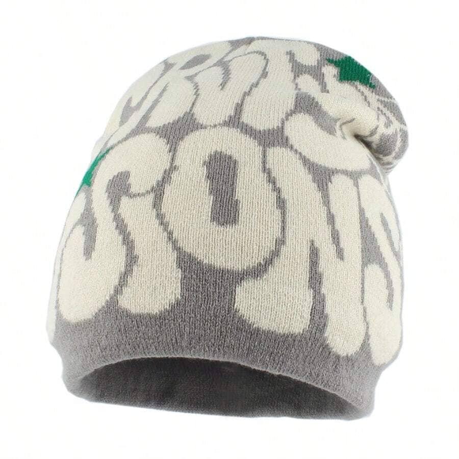 SHEIN SZARA CZAPKA BEANIE W01__56
