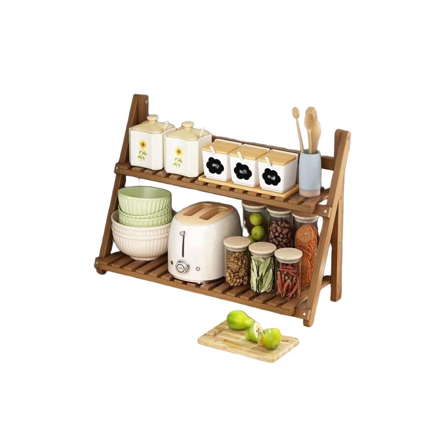SHEIN DREWNIANY ORGANIZER KUCHENNY 40X19X35CM