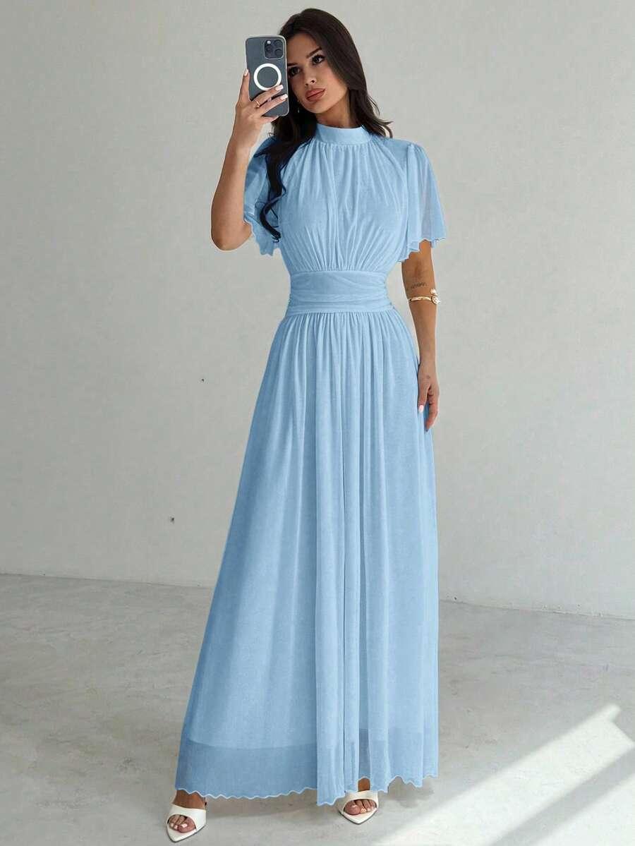 FIRERIE NIEBIESKA MAXI SUKIENKA S06__S