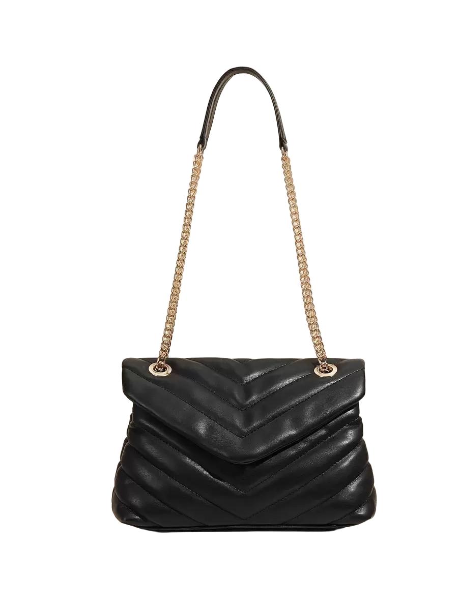 SHEIN CZARNA TOREBKA ŁAŃCUSZEK S07__28X20