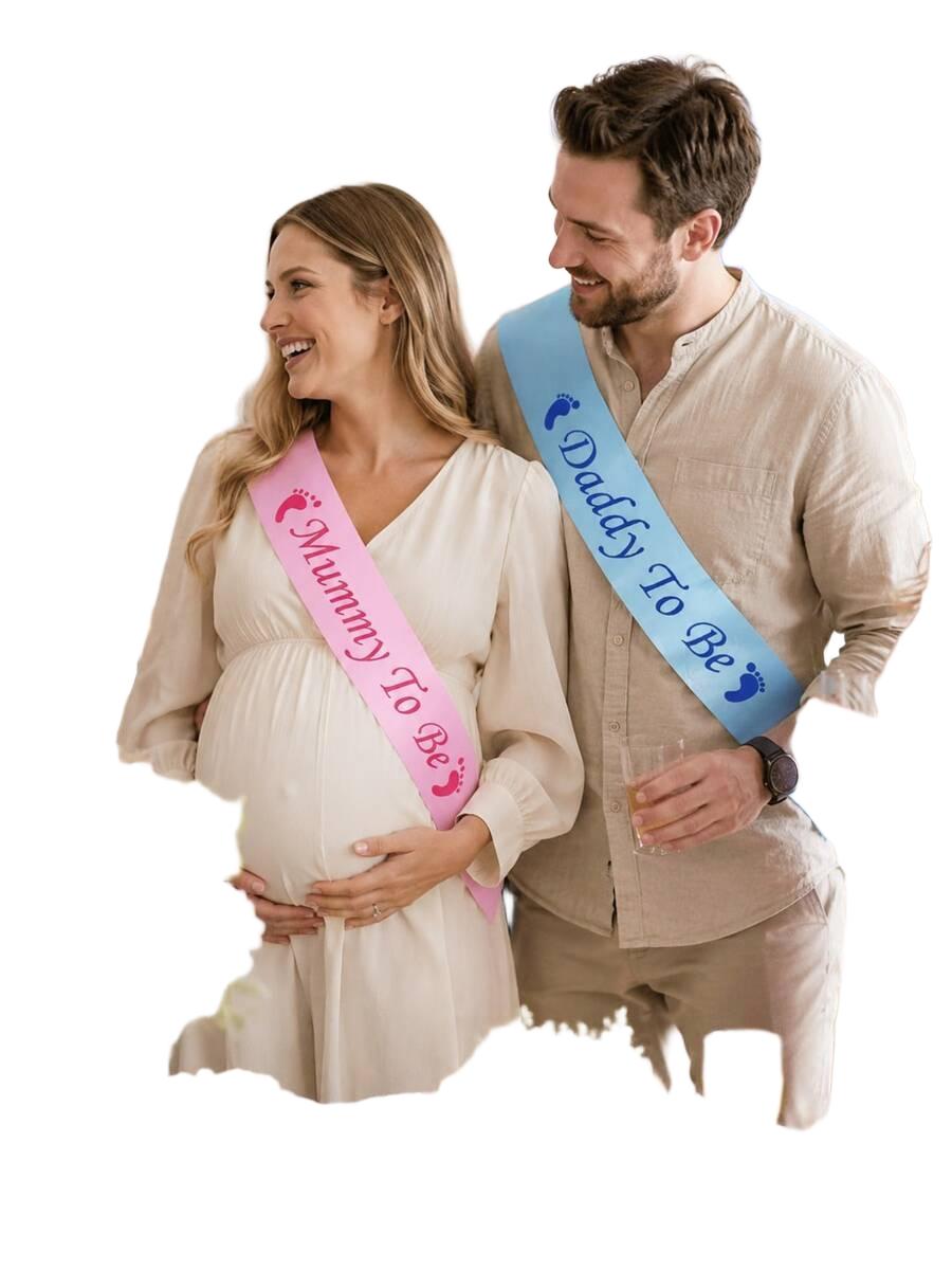 SHEIN SZARFY NA BABY SHOWER 2-PACK S07