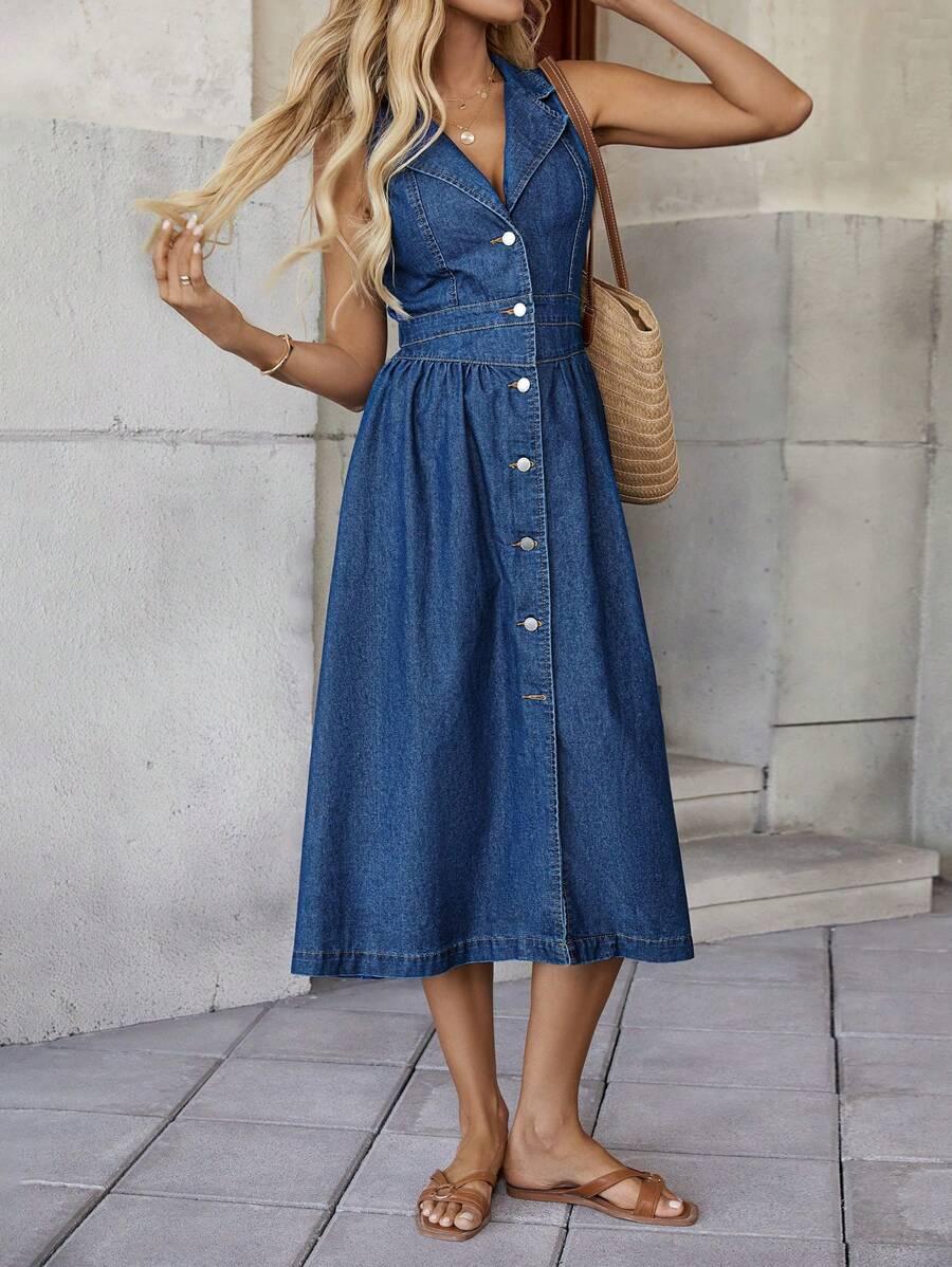EMERY ROSE NIEBIESKA MIDI SUKIENKA S06__L