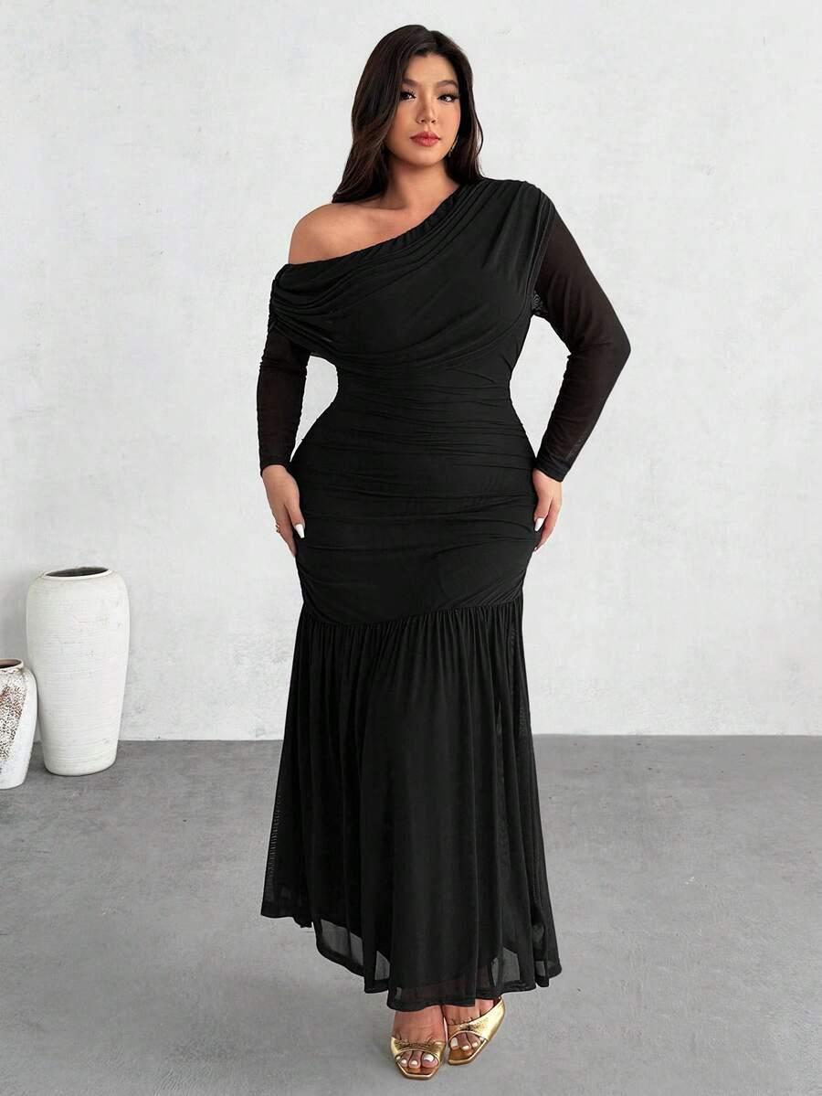 FIRERIE CZARNA MAXI SUKIENKA S06__XXL