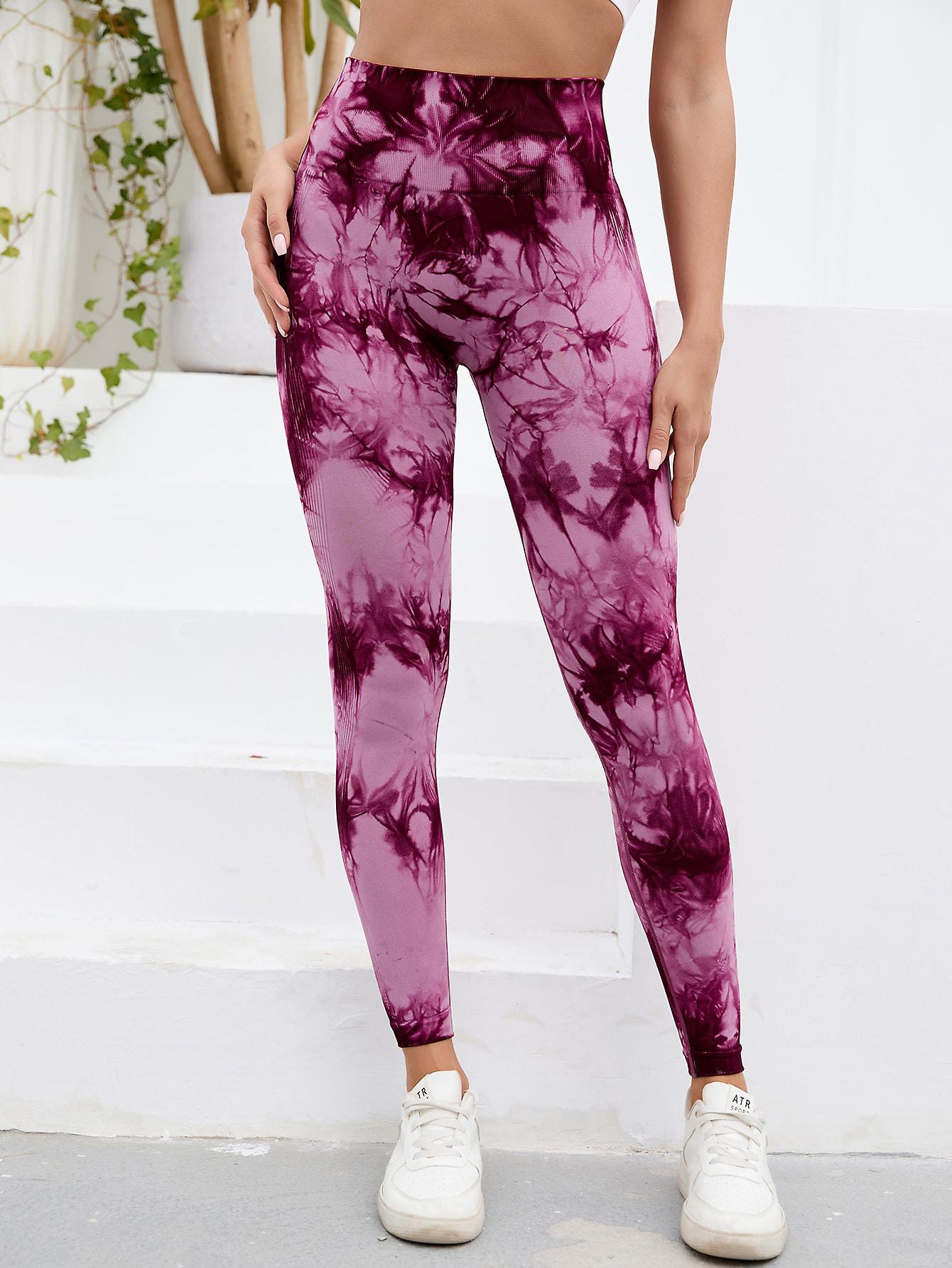 SHEIN LEGGINSY SPORTOWE WZÓR S06__XS