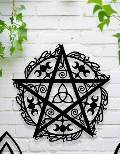SHEIN METALOWA DEKORACJA NA ŚCIANĘ S07__40X40