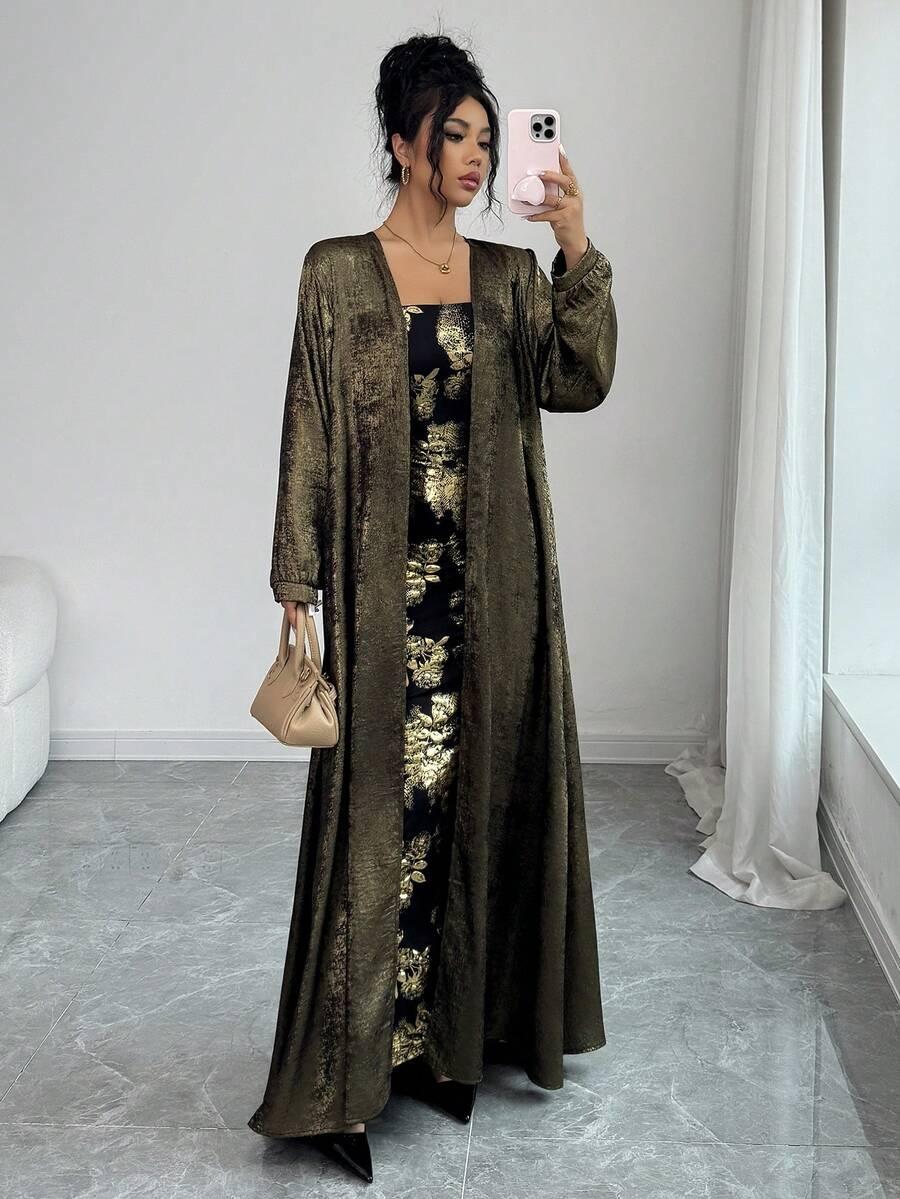 SHEIN MAXI SUKIENKA NARZUTKA KOMPLET S06__S