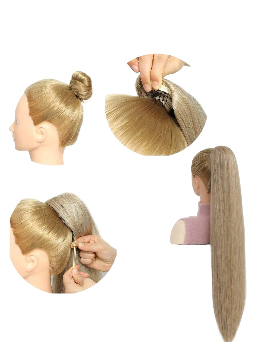 SHEIN SZTUCZNE WŁOSY KUCYK BLOND S07__76CM